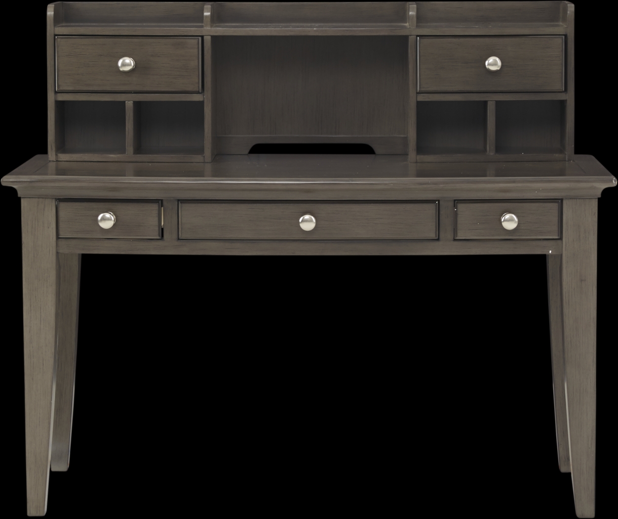 Kids Santa Cruz Gray Desk & Hutch - Thumbnail - Image 1