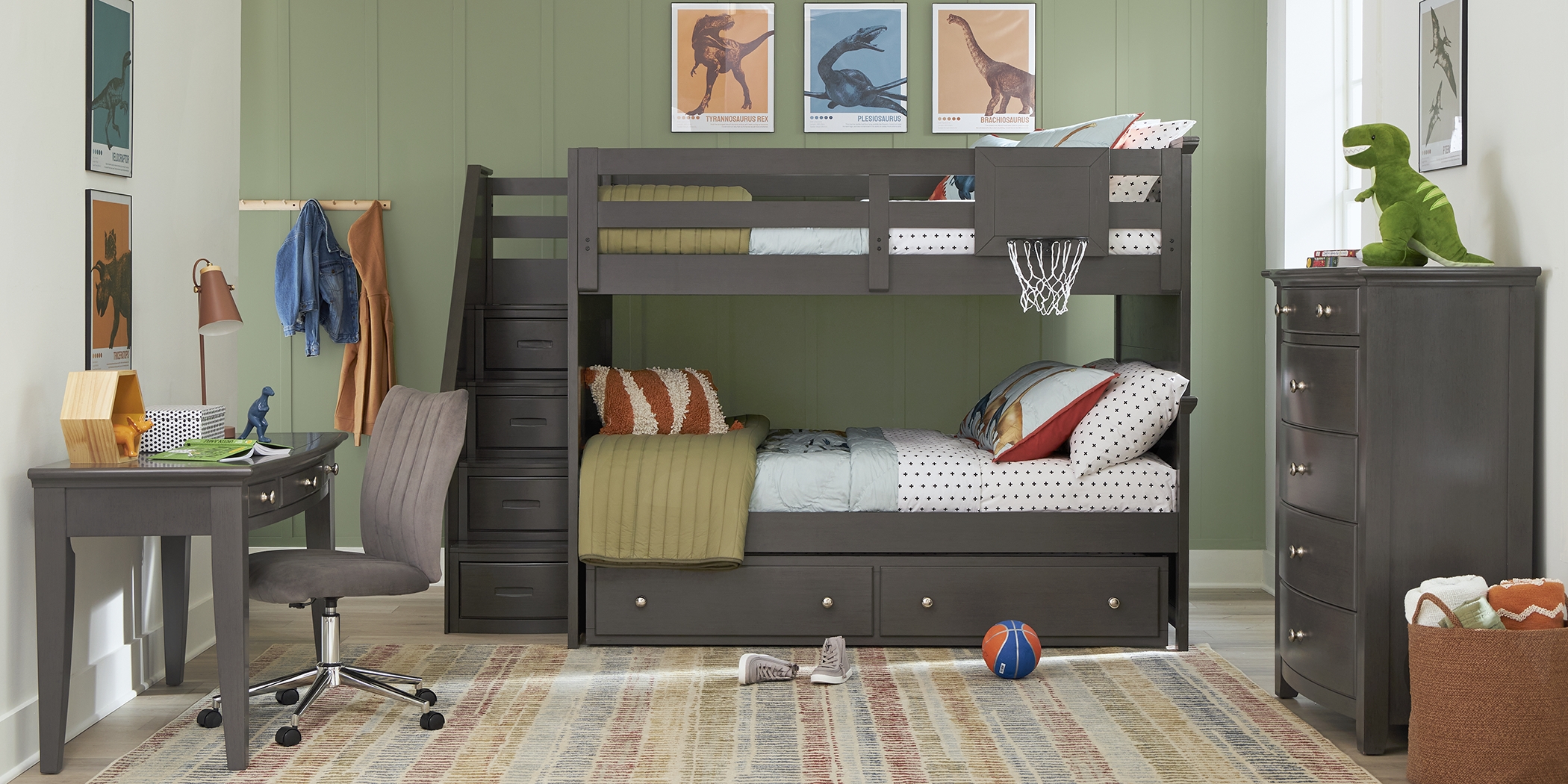 Kids Santa Cruz Gray Desk - Thumbnail - Image 4