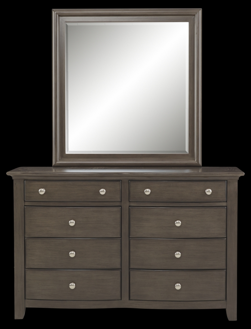 Kids Santa Cruz Gray Dresser & Mirror Set - Thumbnail - Image 1