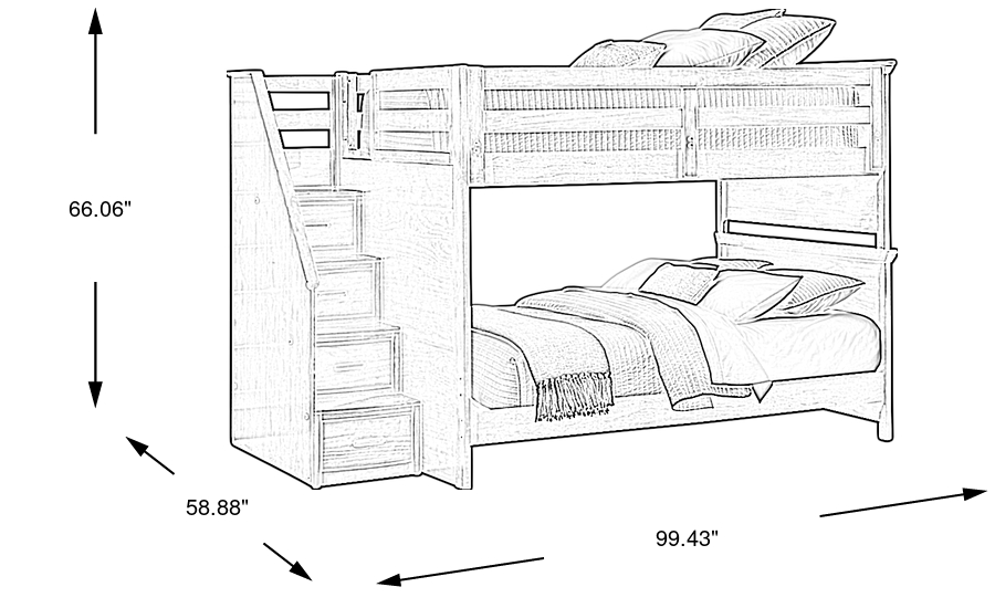 Dimension Image. Please refer to the Dimension Tab on this page for dimension details.