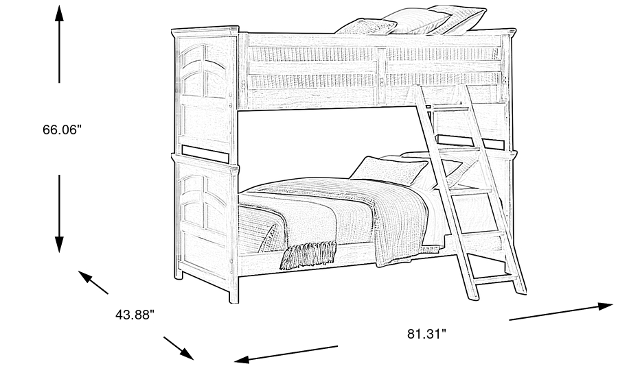 Dimension Image. Please refer to the Dimension Tab on this page for dimension details.