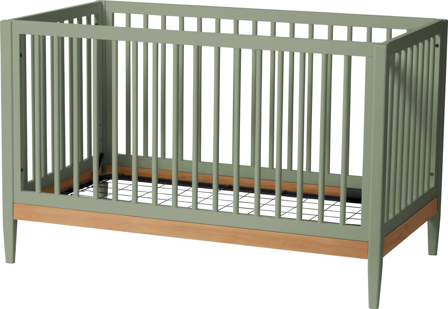 Kids Scola Green/Natural Convertible Crib - Thumbnail - Image 5