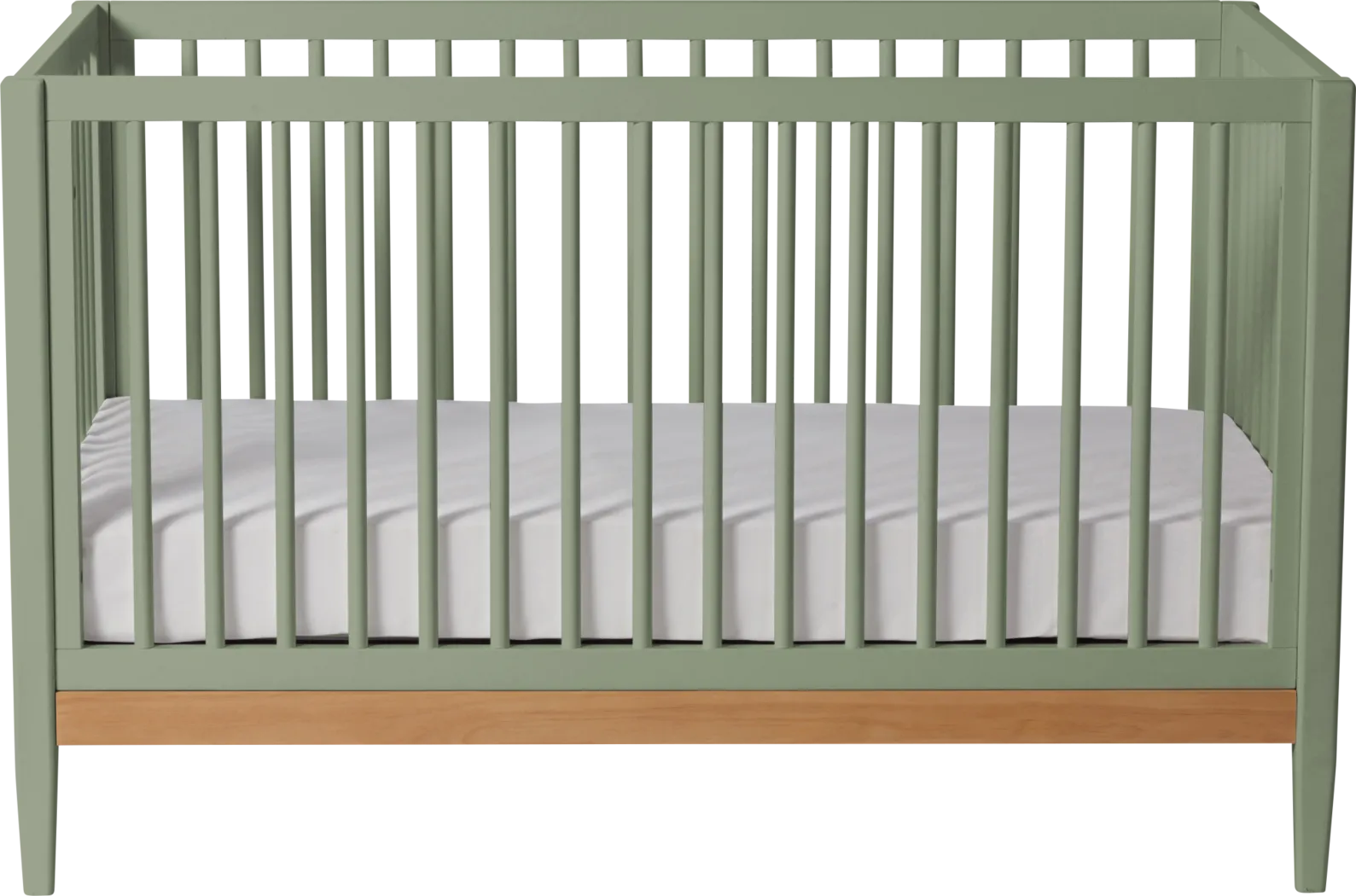 Kids Scola Green/Natural Convertible Crib - Thumbnail - Image 6