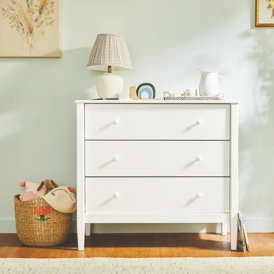 Kids Scola White 3 Drawer Dresser - Thumbnail - Image 2
