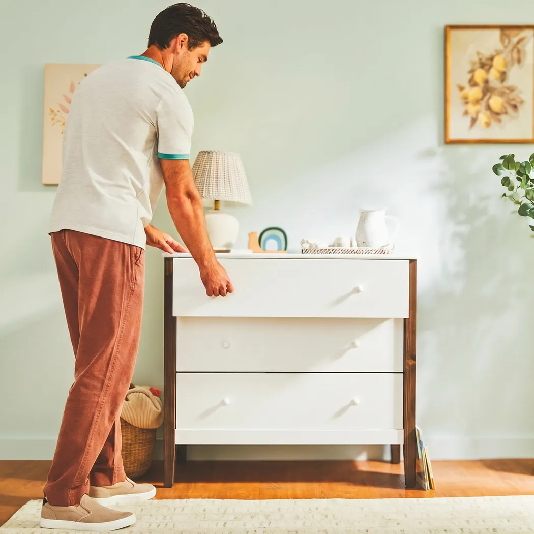 Kids Scola White/Brown 3 Drawer Dresser - Thumbnail - Image 9
