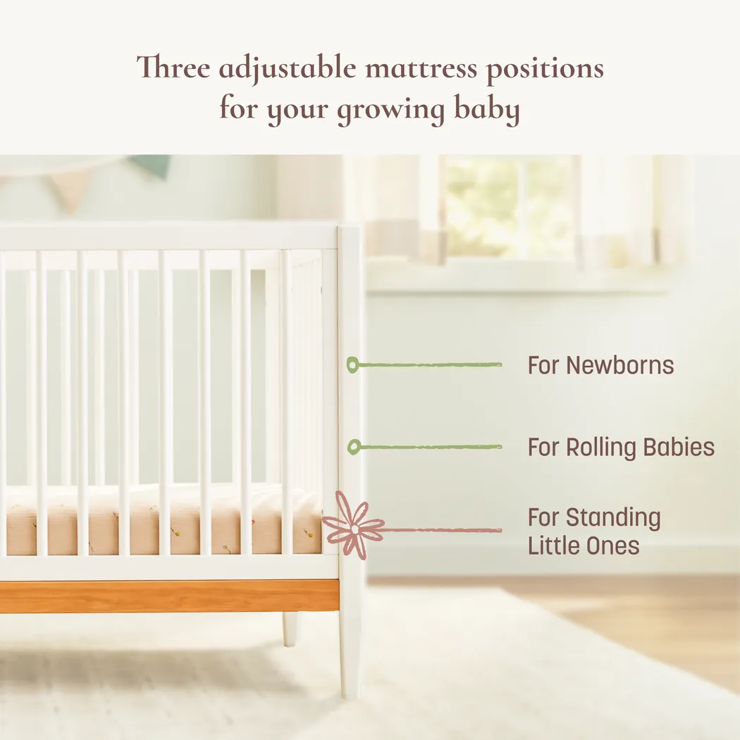 Kids Scola White/Natural Convertible Crib - Thumbnail - Image 5