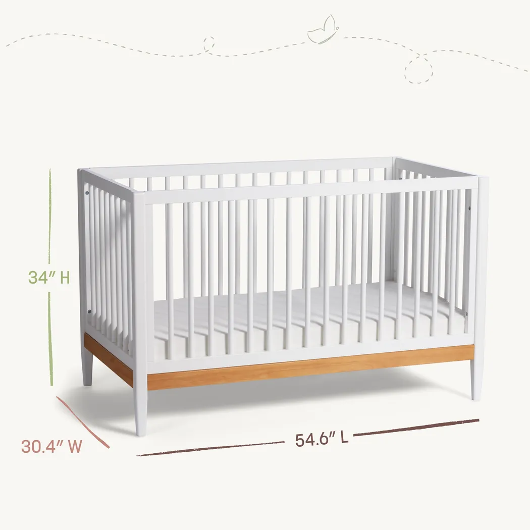 Kids Scola White/Natural Convertible Crib - Thumbnail - Image 7