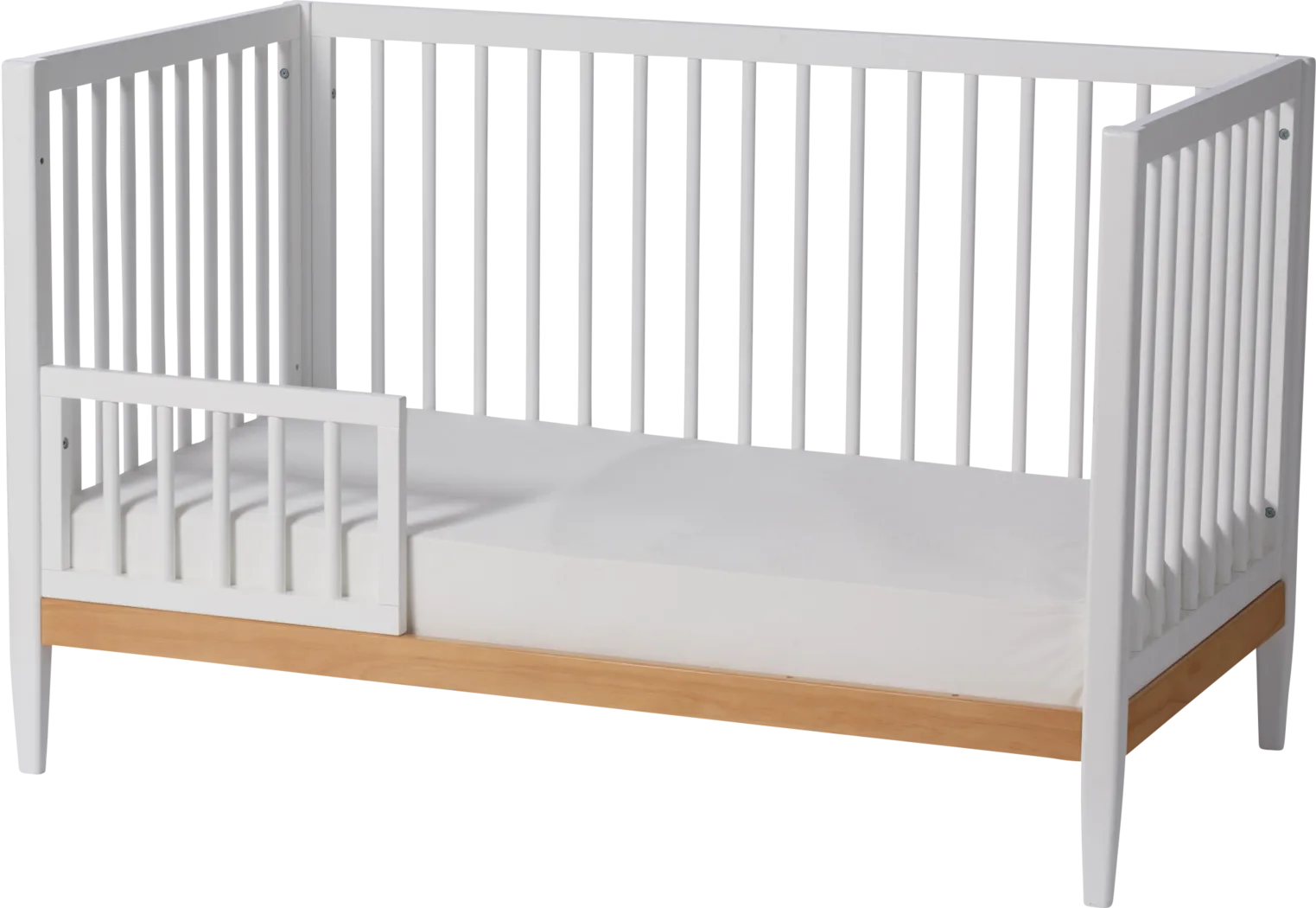Kids Scola White/Natural Convertible Crib - Thumbnail - Image 8