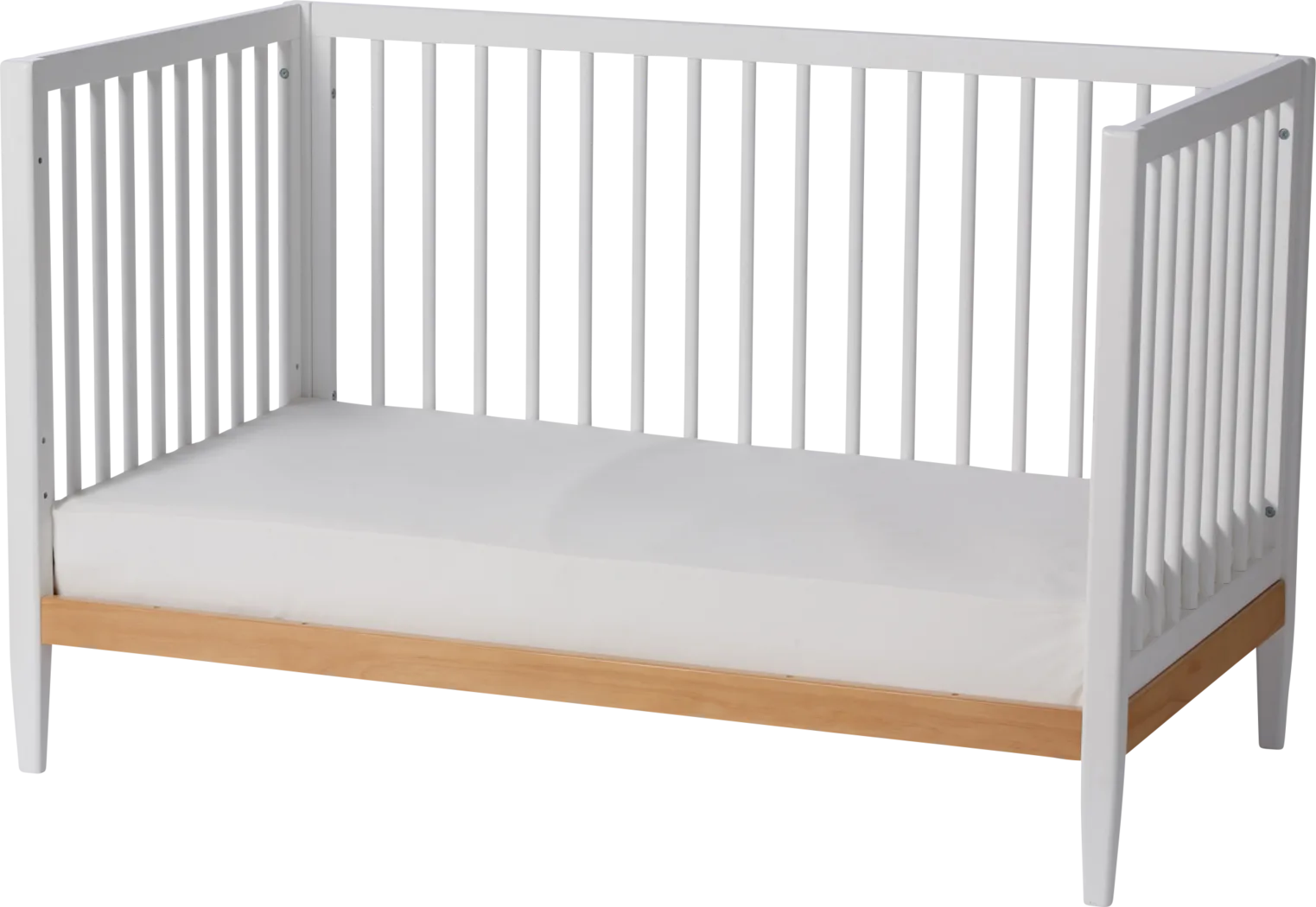 Kids Scola White/Natural Convertible Crib - Thumbnail - Image 9