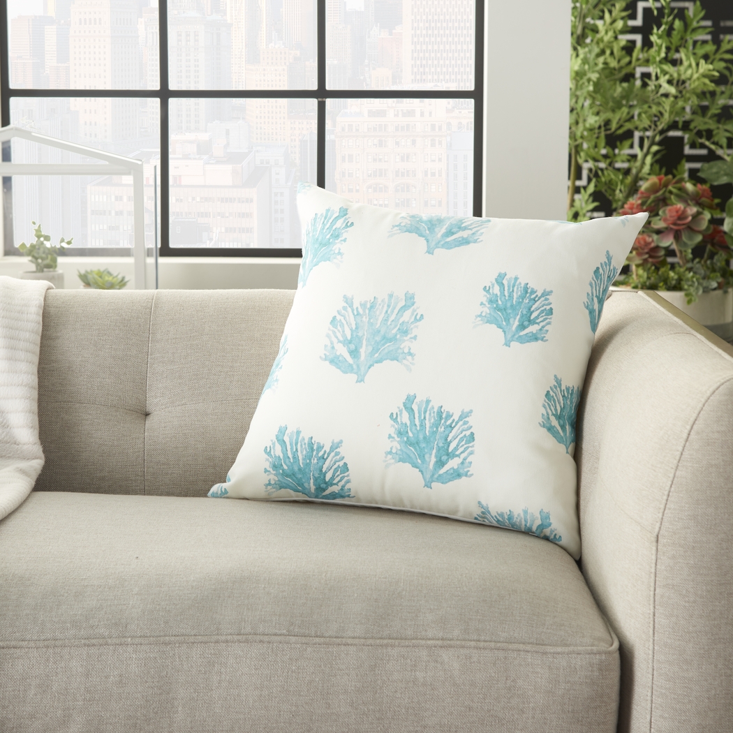 Kids Seaflower Teal Accent Pillow - Thumbnail - Image 5