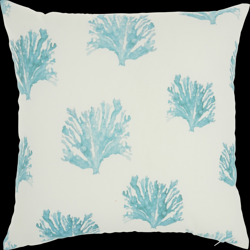 Kids Seaflower Teal Accent Pillow - Thumbnail - Image 1