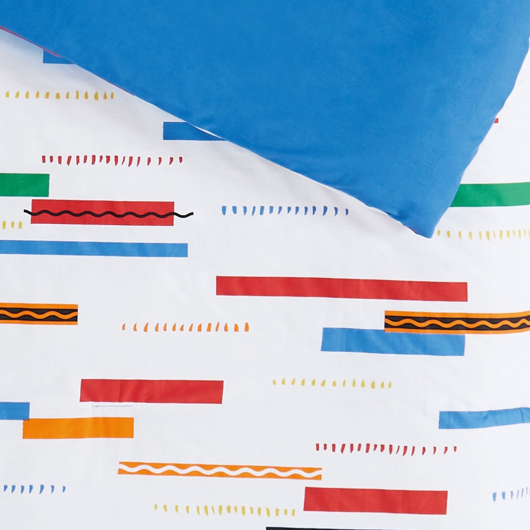 Kids Serpentine Stripe Multi 3 Pc Full Comforter Set - Thumbnail - Image 3