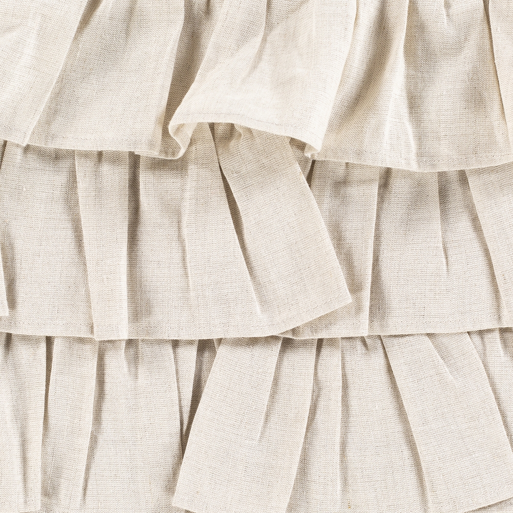 Kids Shabby Ruffle Ivory Accent Pillow - Thumbnail - Image 3