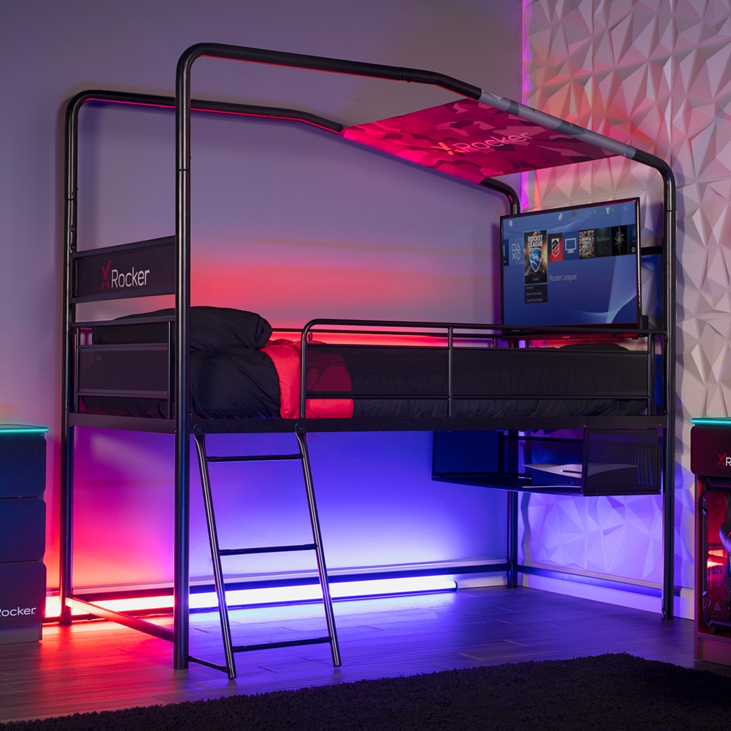 Kids Shanin Black Twin Gaming Bed - Thumbnail - Image 3
