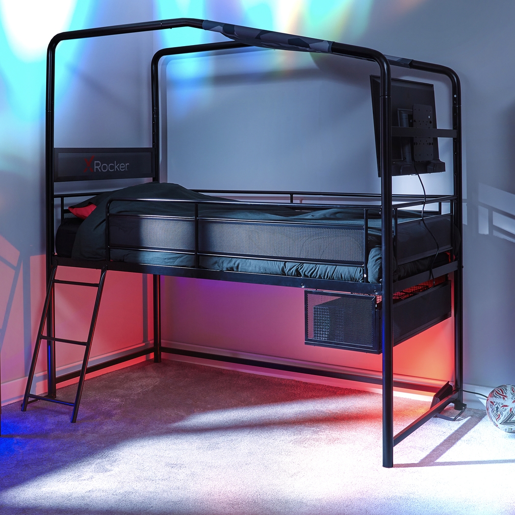 Kids Shanin Black Twin Gaming Bed - Thumbnail - Image 4