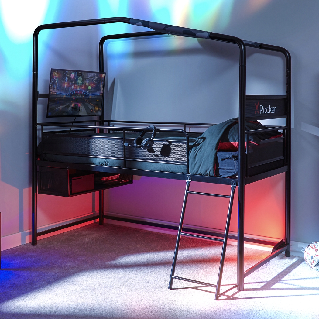 Kids Shanin Black Twin Gaming Bed - Thumbnail - Image 5