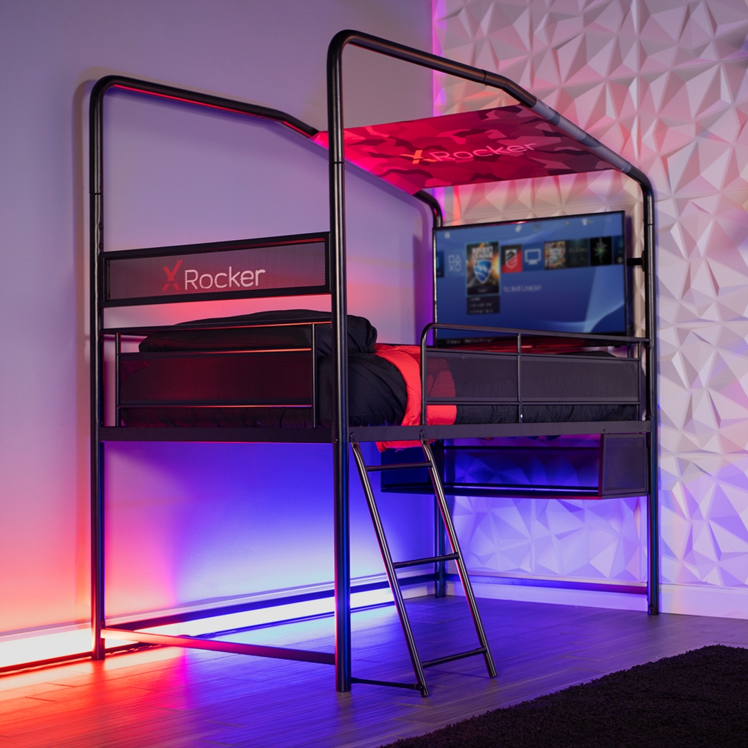 Kids Shanin Black Twin Gaming Bed - Thumbnail - Image 7