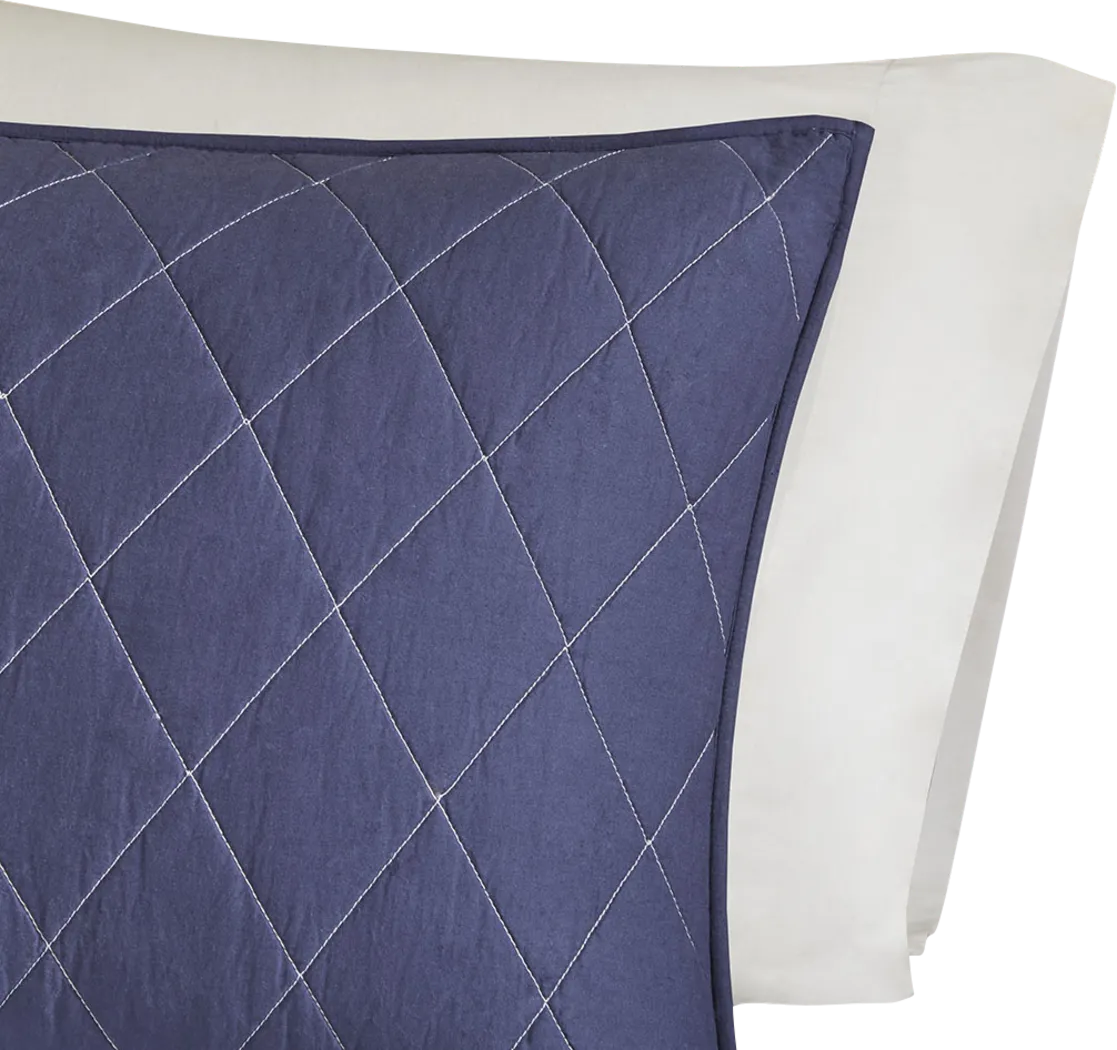 Kids Shark Mood Navy 4 Pc Twin Coverlet Set - Thumbnail - Image 4