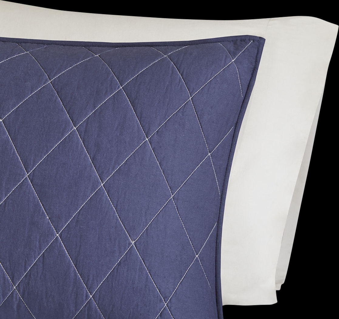 Kids Shark Mood Navy 5 Pc Full/Queen Coverlet Set - Thumbnail - Image 4