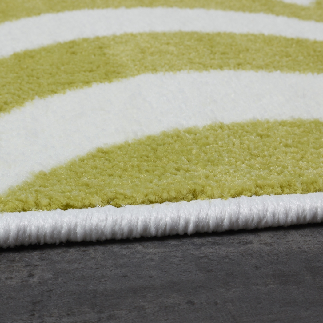 Kids Shark Wave Green 5' x 8' Rug - Thumbnail - Image 3