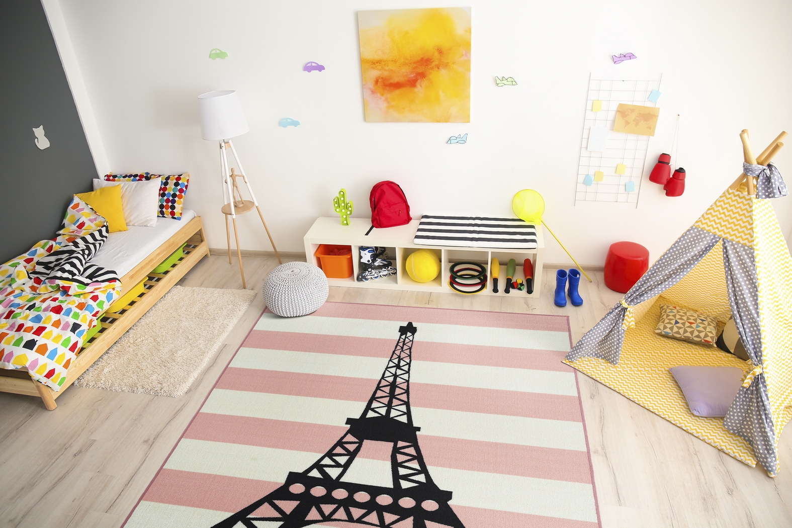 Kids Shedaker Pink 5' x 7' Rug - Thumbnail - Image 2