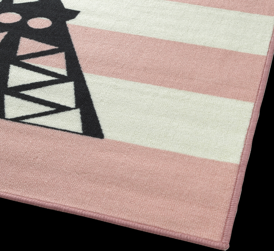 Kids Shedaker Pink 5' x 7' Rug - Thumbnail - Image 3