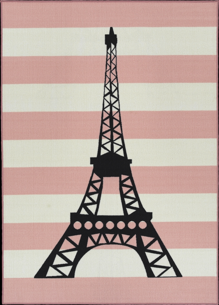 Kids Shedaker Pink 7' x 9' Rug - Thumbnail - Image 1