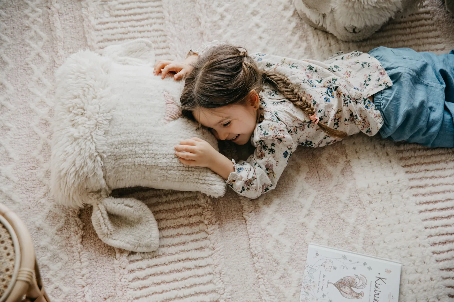 Kids Sheep White Pillow - Thumbnail - Image 4
