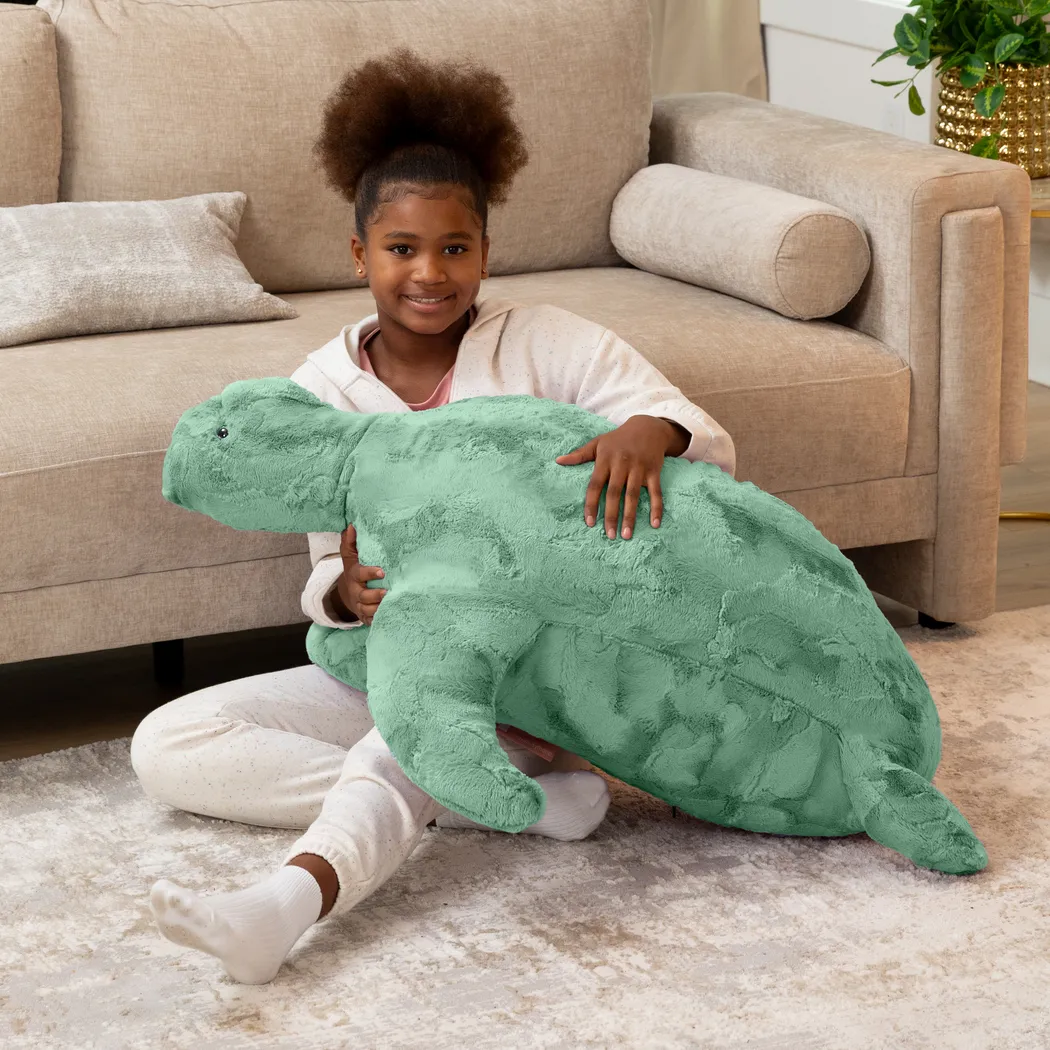 Kids Shelly the Turtle Green Bean Bag - Thumbnail - Image 4