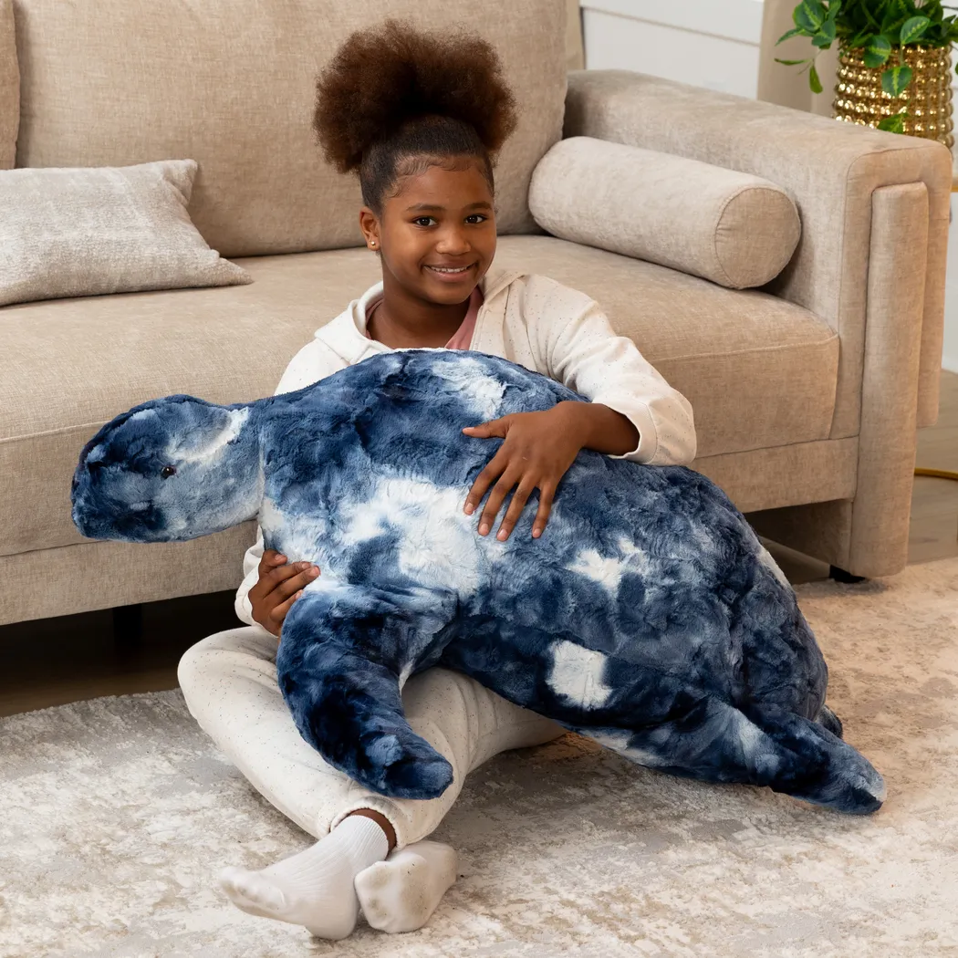 Kids Shelly the Turtle Tie-Dye Blue Bean Bag - Thumbnail - Image 4