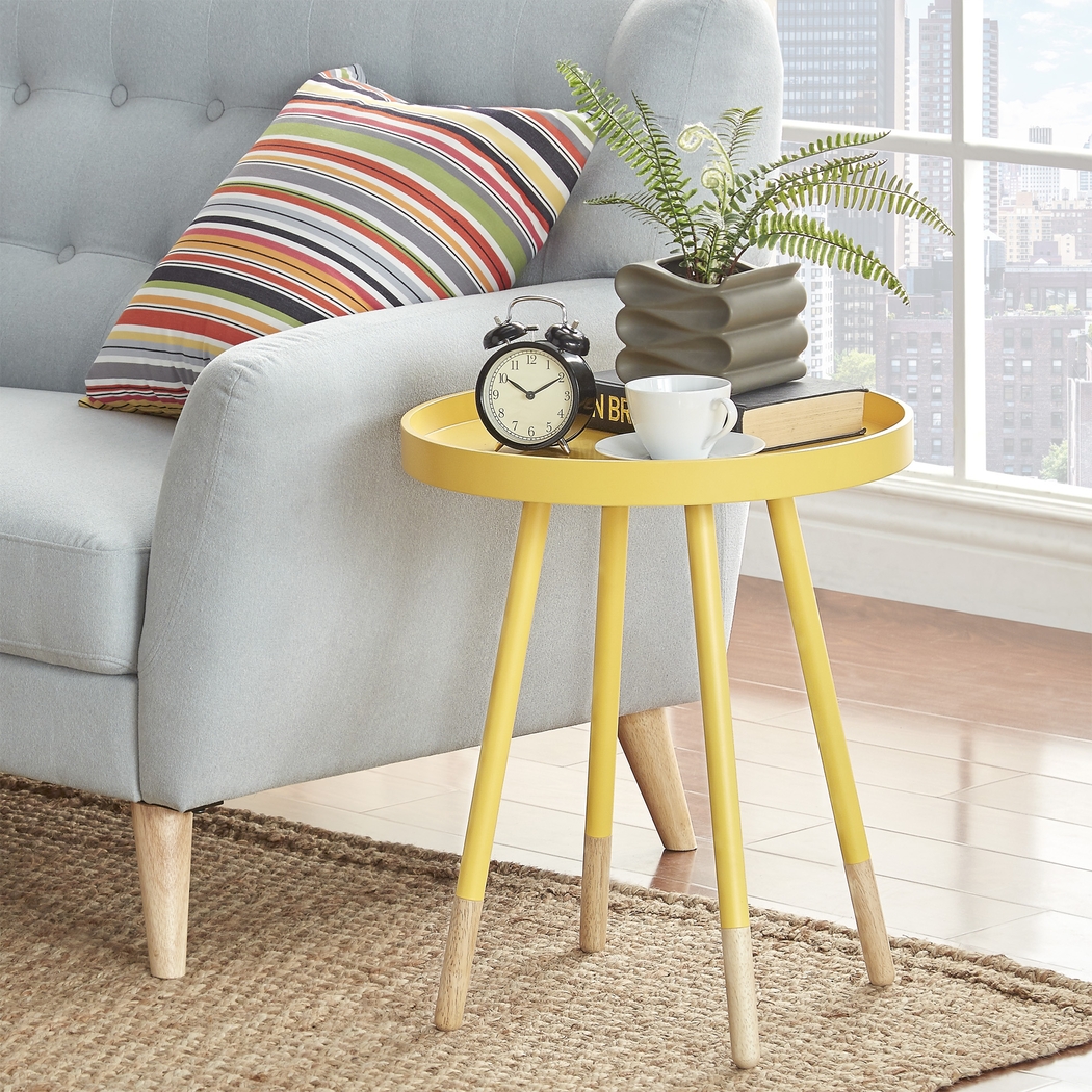 Sibley Lane Yellow Accent Table - Thumbnail - Image 2
