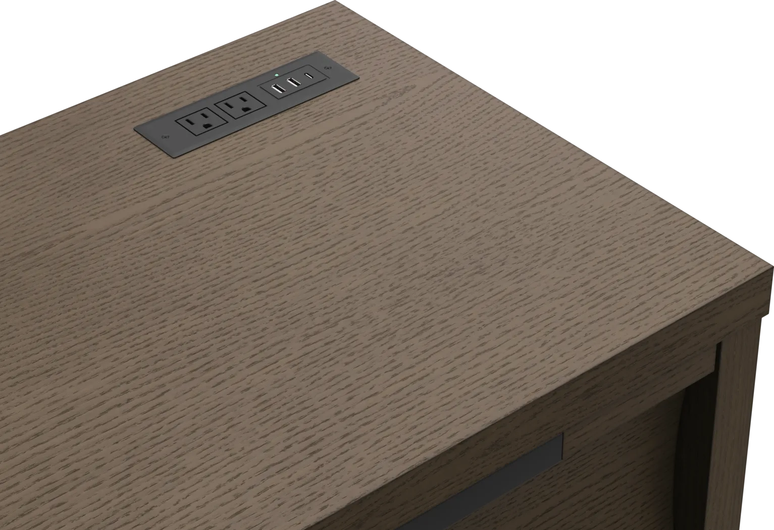 Kids Sierra Summit Brown Oak Desk - Image 3