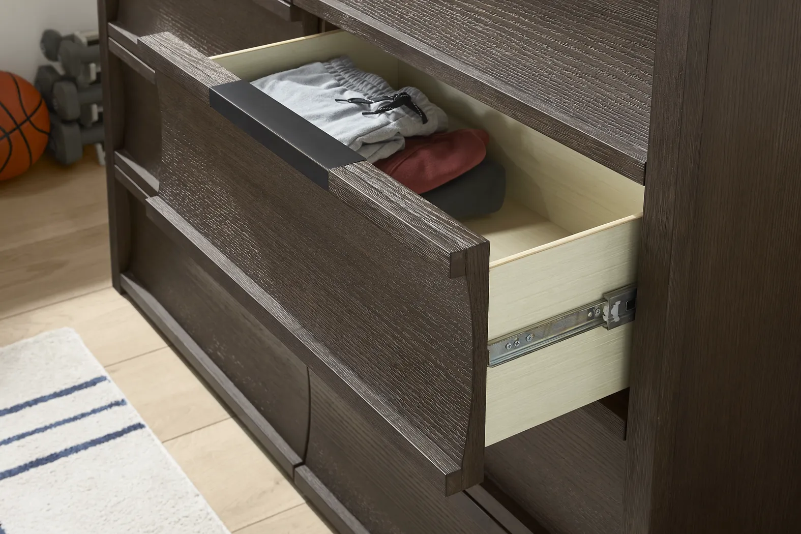 Kids Sierra Summit Brown Oak Twin Panel Bedroom - Thumbnail - Image 6