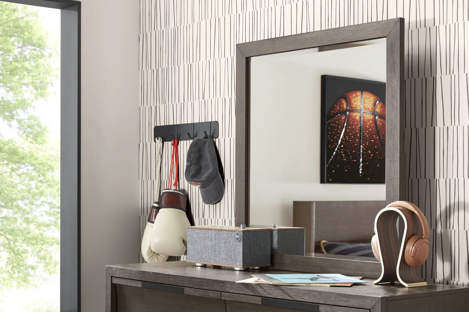 Kids Sierra Summit Brown Oak Twin Panel Bedroom - Thumbnail - Image 11