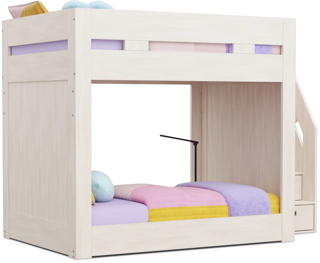 Kids Sierra Summit Linen Twin / Full Step Bunk with Console - Thumbnail - Image 3