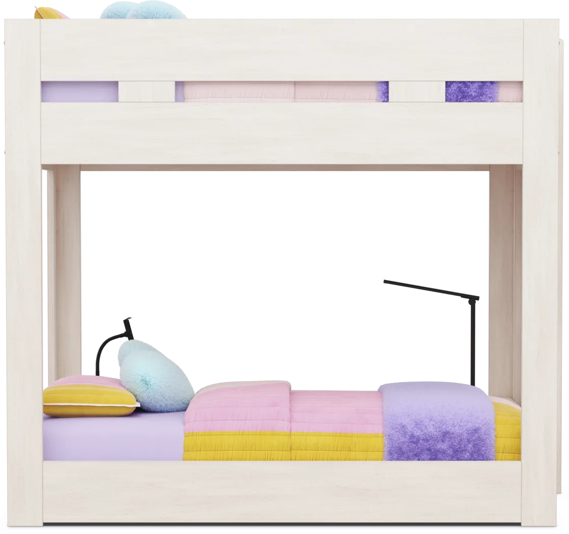 Kids Sierra Summit Linen Twin/Full Bunk Bed with Tech Console - Thumbnail - Image 2
