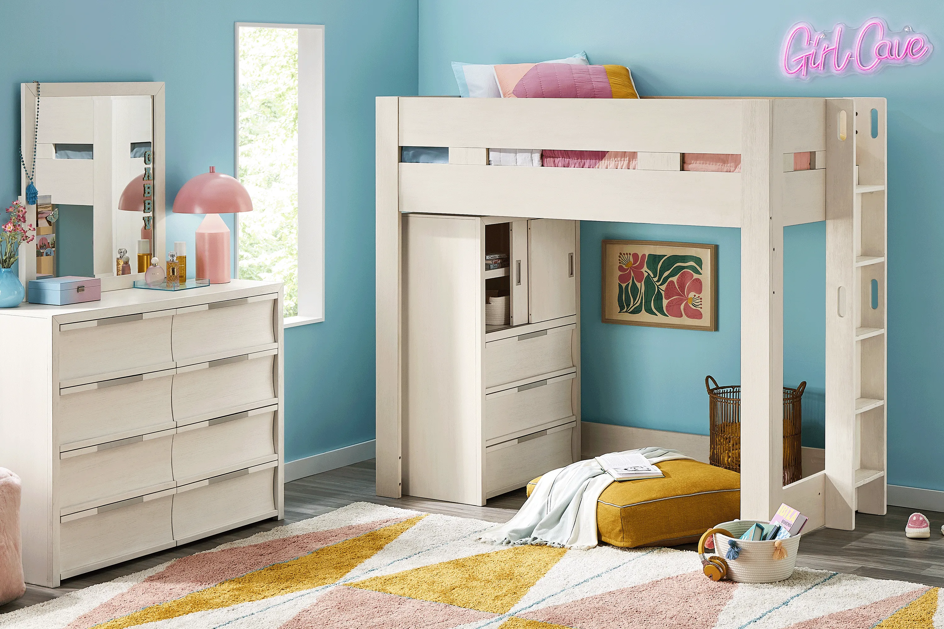 Kids Sierra Summit Linen Twin Loft Bed - Thumbnail - Image 4
