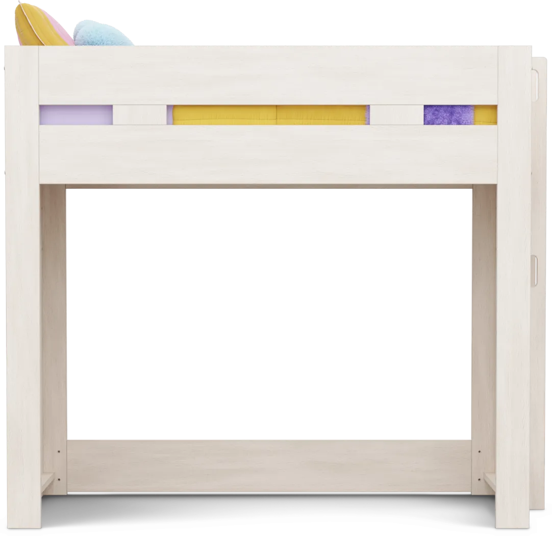 Kids Sierra Summit Linen Twin Loft Bed with 1 Closed End Panel - Thumbnail - Image 2
