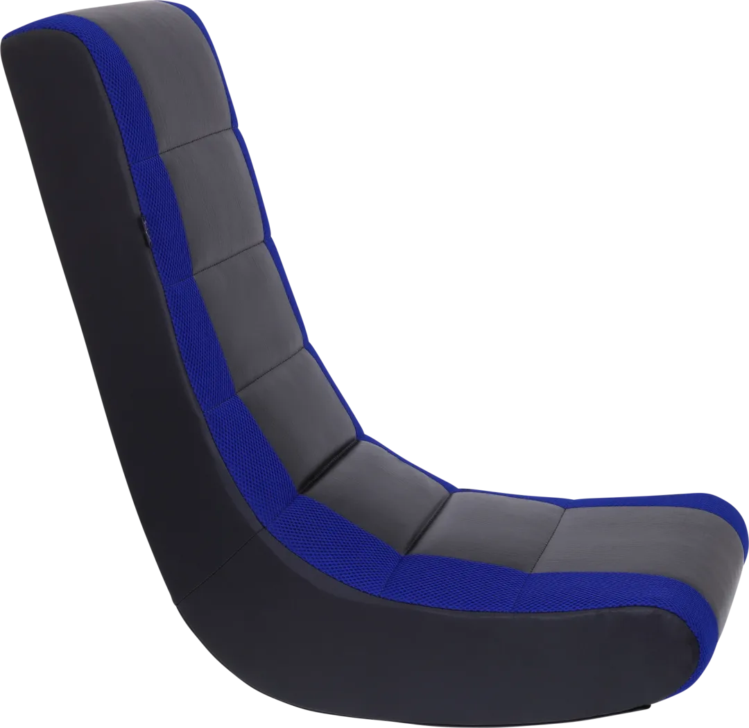 Kids Silro Black/Blue Gaming Rocker - Thumbnail - Image 4