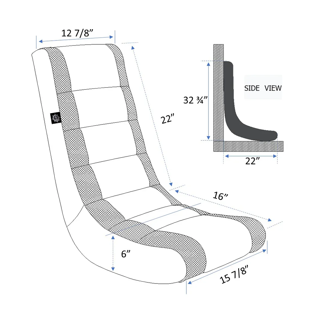 Kids Silro Black Gaming Rocker - Thumbnail - Image 6