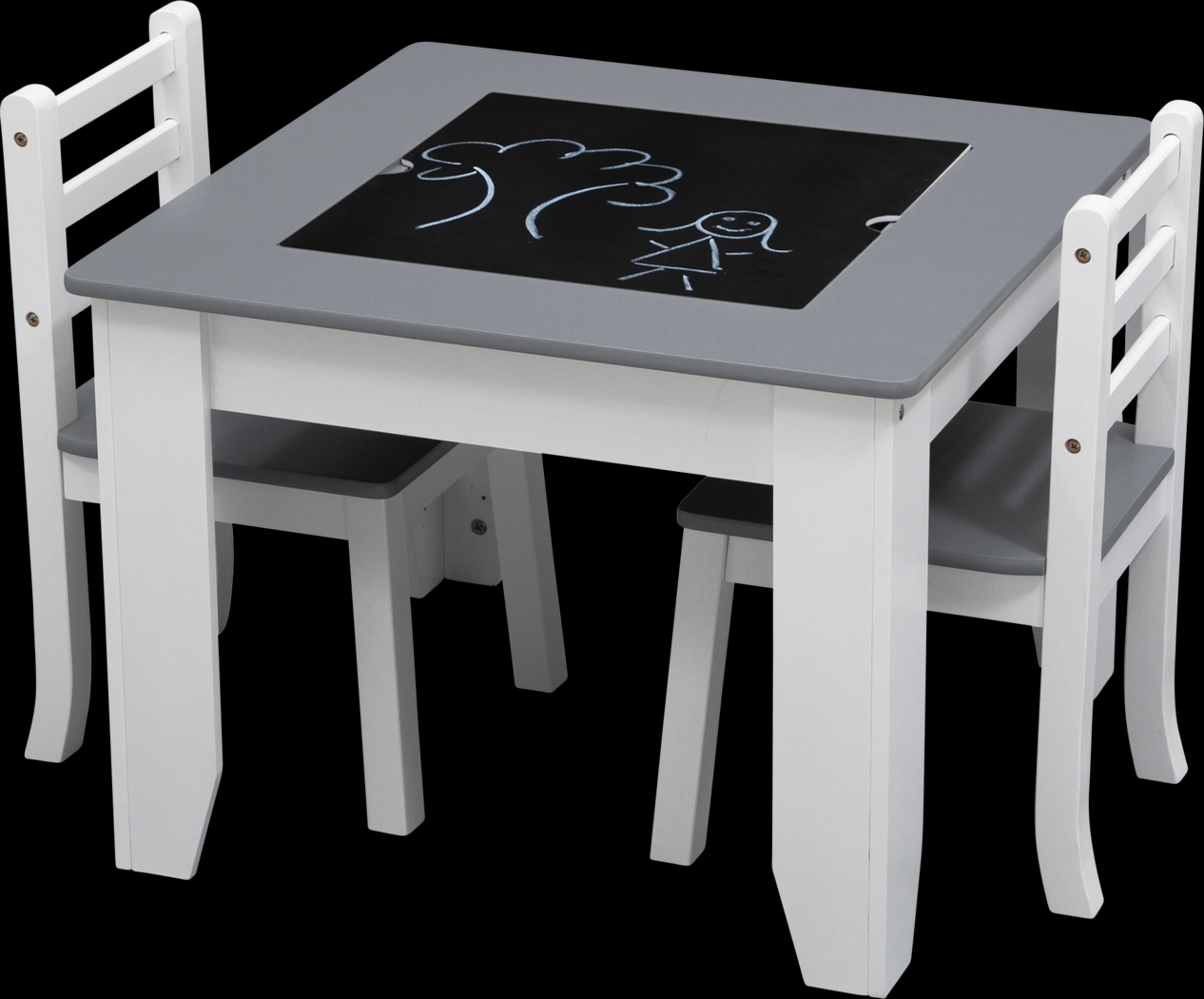 Kids Sinaru Gray/White Table Set - Thumbnail - Image 3