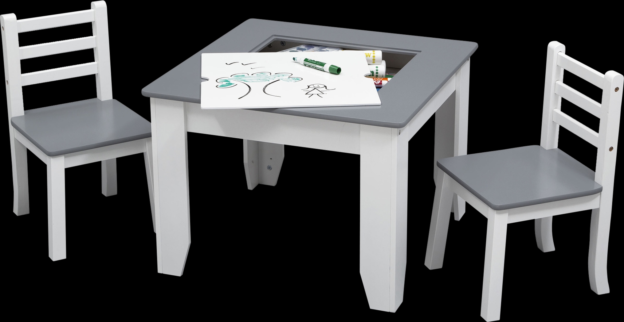 Kids Sinaru Gray/White Table Set - Thumbnail - Image 4