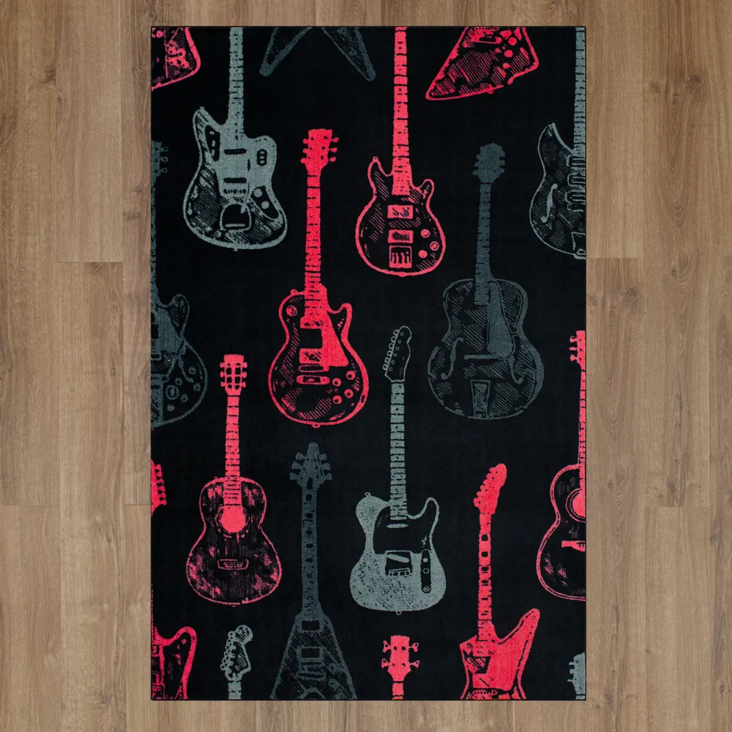 Kids Six String Pink 8' x 10' Rug - Image 7