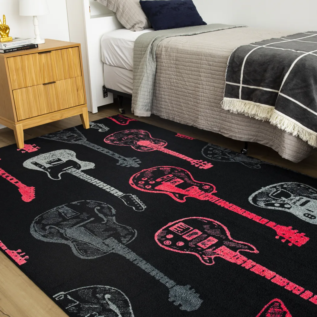 Kids Six String Pink 8' x 10' Rug - Image 8