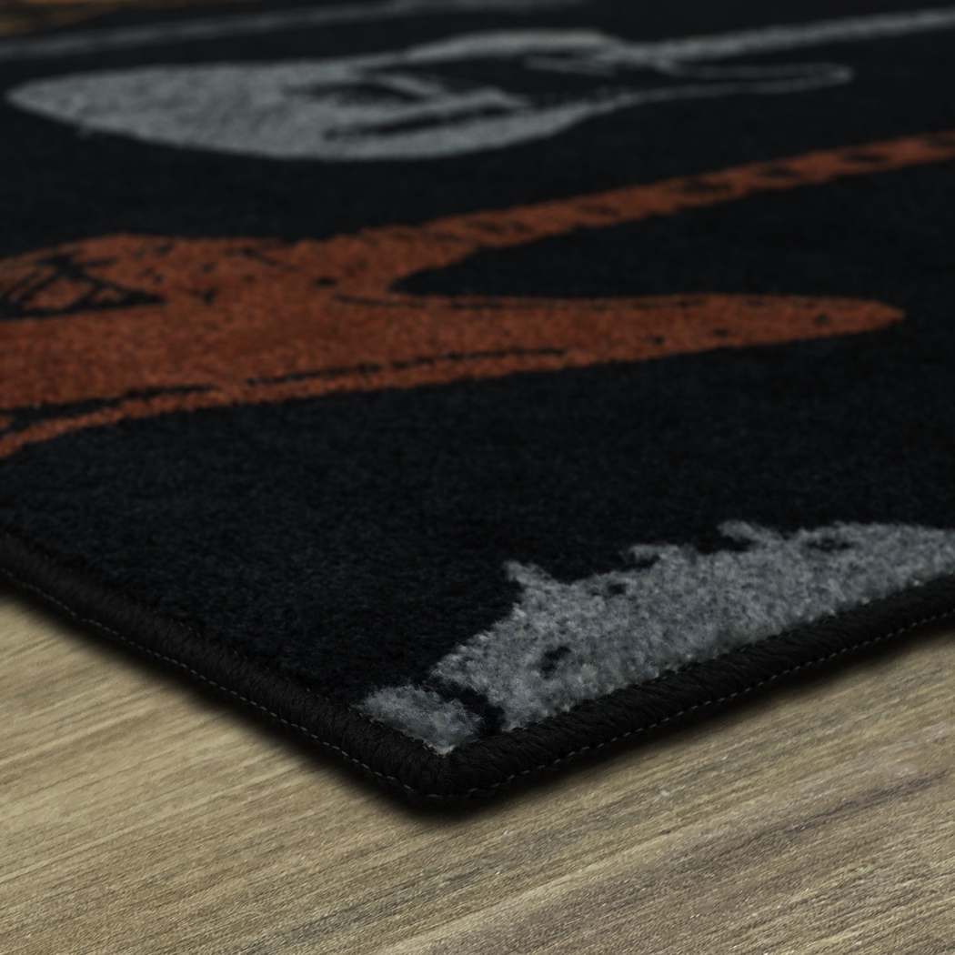 Kids Six String Red 5' x 8' Rug - Thumbnail - Image 3