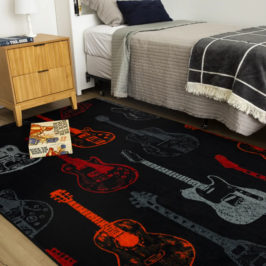 Kids Six String Red 8' x 10' Rug - Image 8