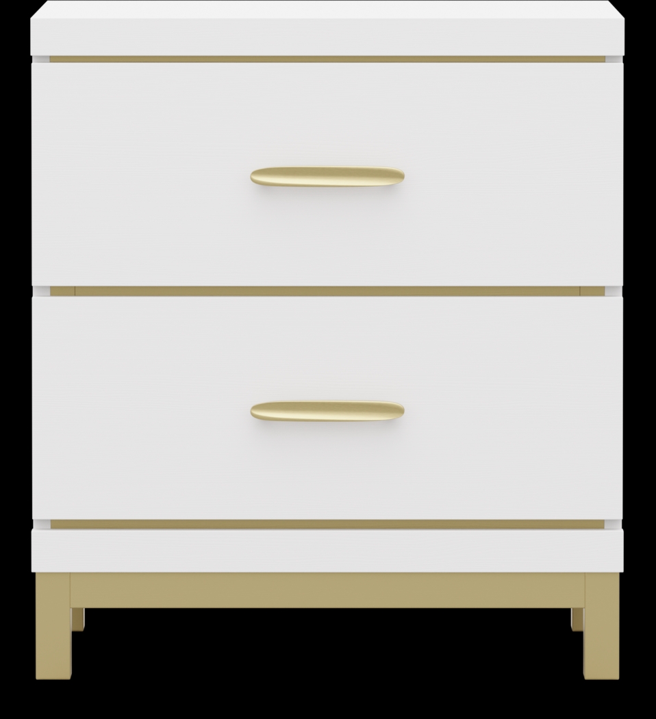 Kids Skye White Nightstand - Thumbnail - Image 1