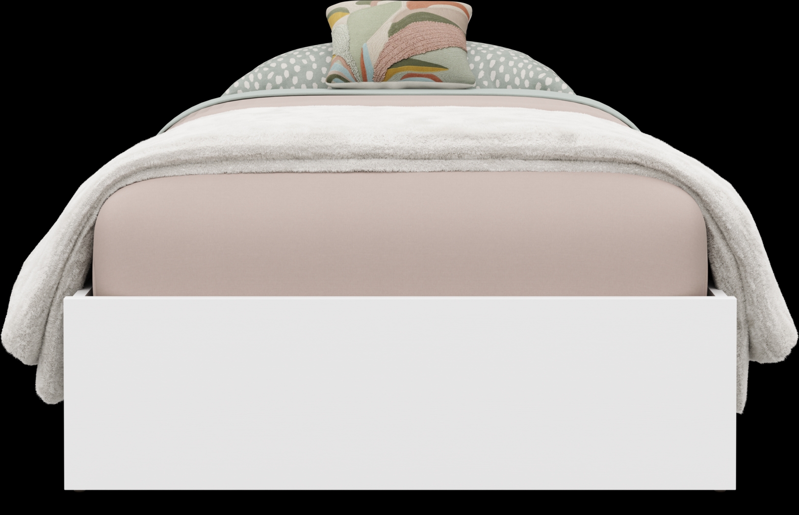 Kids Skye White Twin Platform Bed - Thumbnail - Image 3