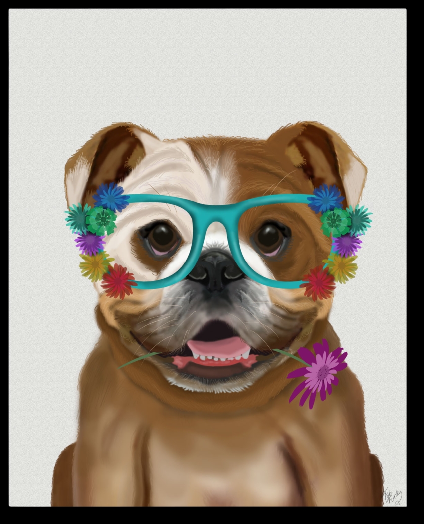 Kids Smart Portrait I Brown Artwork - Thumbnail - Image 1