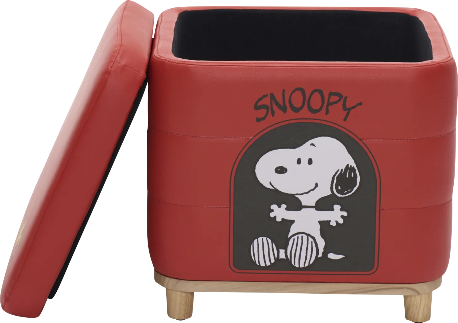 Kids Snoopy House Red Storage Ottoman - Thumbnail - Image 3